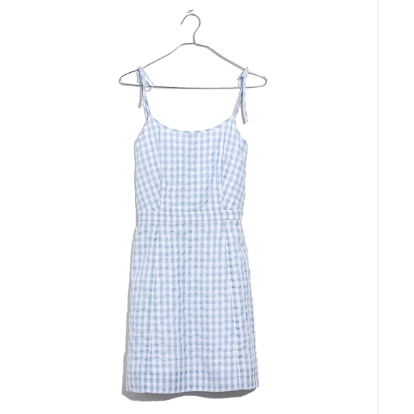 Gingham Tie-Strap Dress - Picture 7 of 7